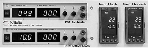 Front panel of the power supply PS302-C2