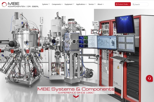 New website of Dr. Eberl MBE-Komponenten GmbH